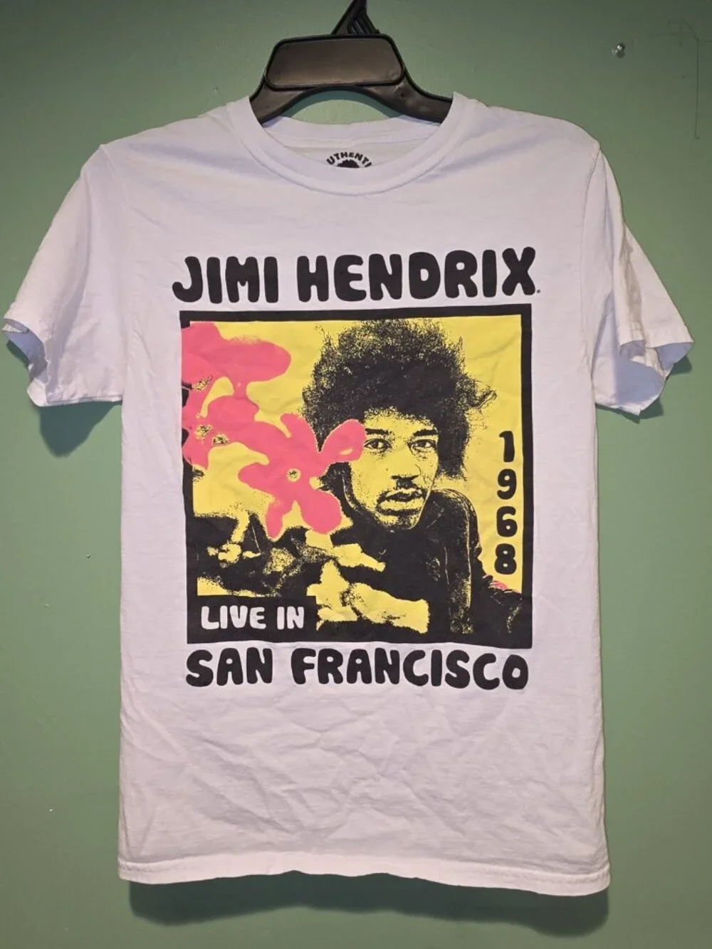 Jimi Hendrix T Shirt Mens Authentic Hendrix San Fransisco Concert Size Small - Picture 1 of 4